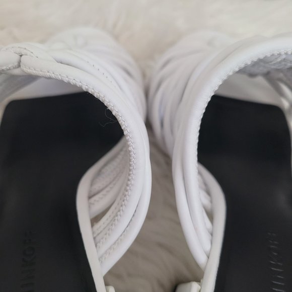 REBECCA MINKOFF Calanthe Strappy Block Heel Sandals Vegan Leather Sz 8 M - Picture 8 of 13